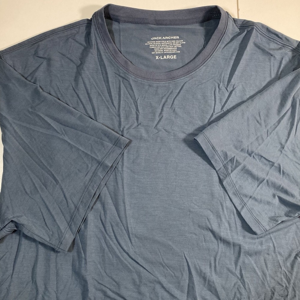 Jack Archer Anytime‎ Jetsetter T Shirt Men XL Blue Crew Neck Soft Premium Basic